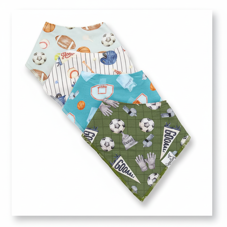 All Star Bandana Bibs - Copper Pearl