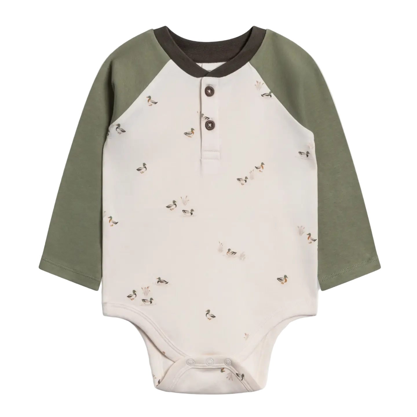 Mallard Lucas Raglan Henley - Colored Organics
