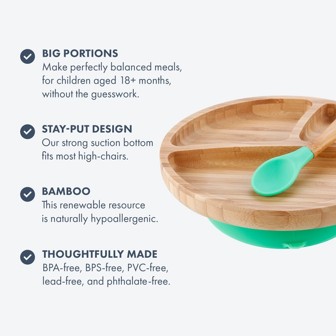 Bamboo Suction Toddler Plate - Avanchy