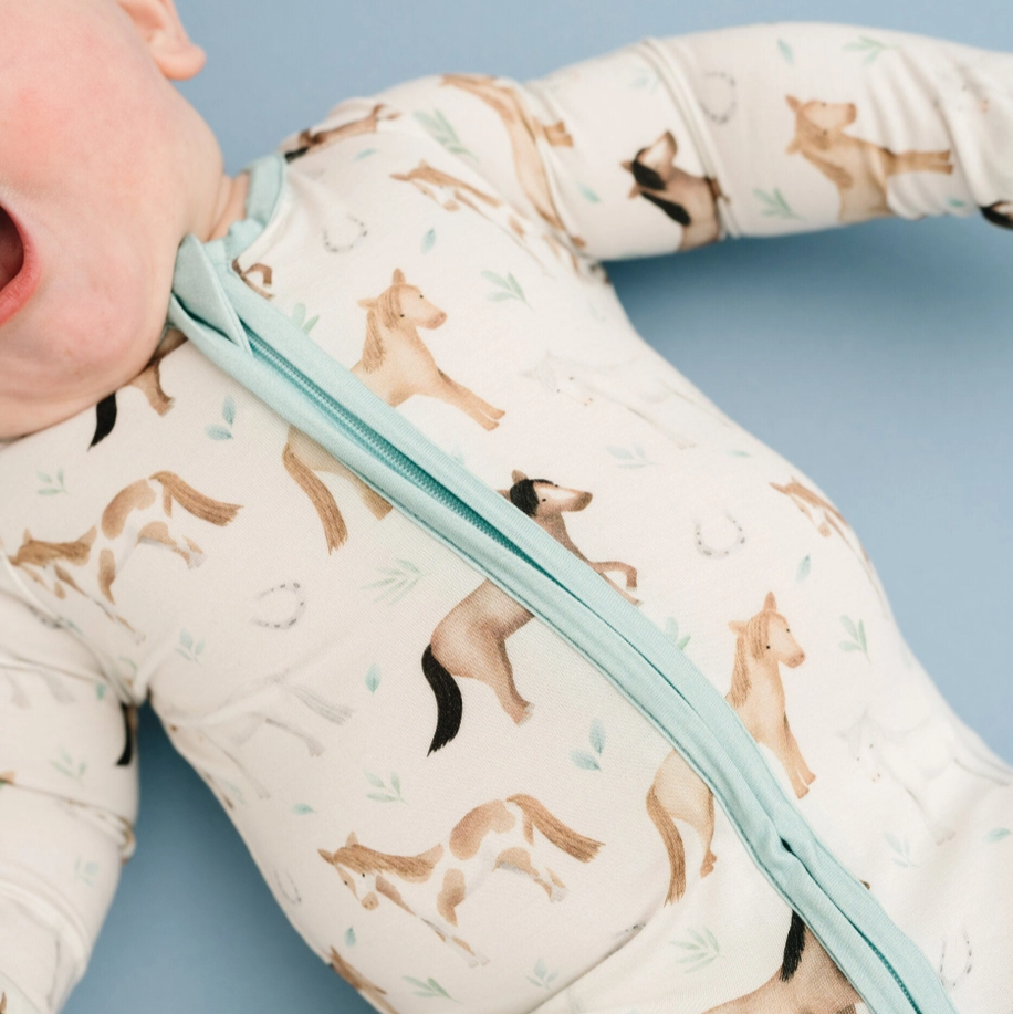 Prairie Gallop Convertible Footie - Kiki + Lulu