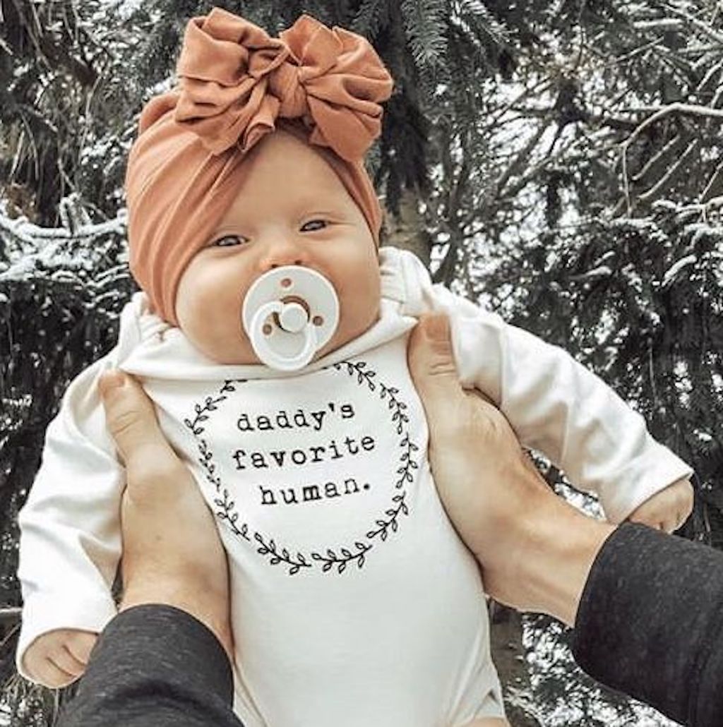 Daddy's Favorite Human Long Sleeve Bodysuit - Tenth & Pine