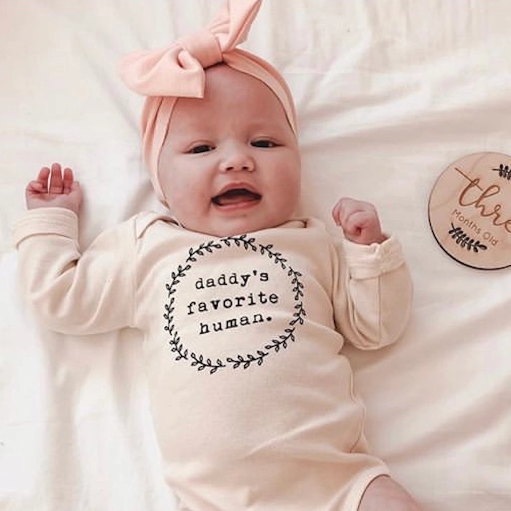 Daddy's Favorite Human Long Sleeve Bodysuit - Tenth & Pine