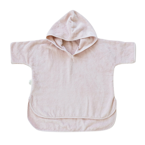 Misty Rose Hooded Poncho Cover Up - Natemia