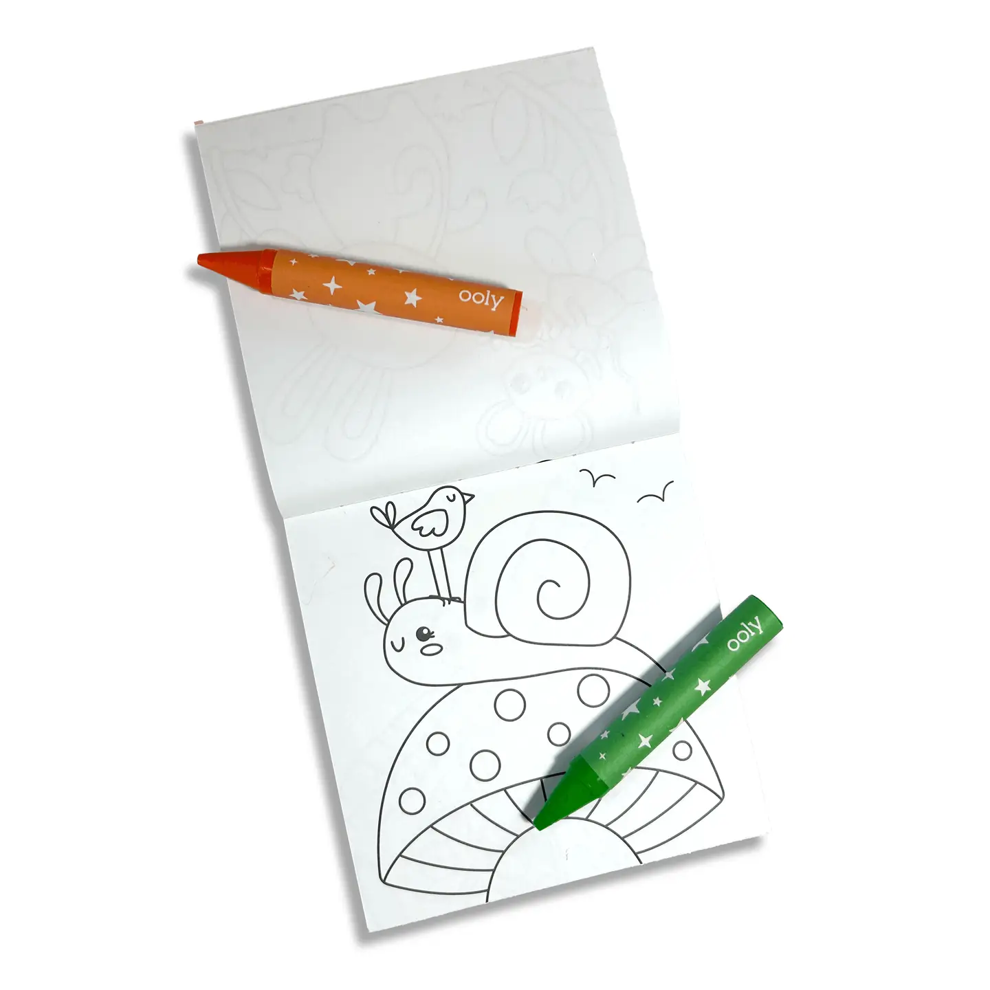 Garden Pals Carry Along Crayon & Coloring Book - OOLY