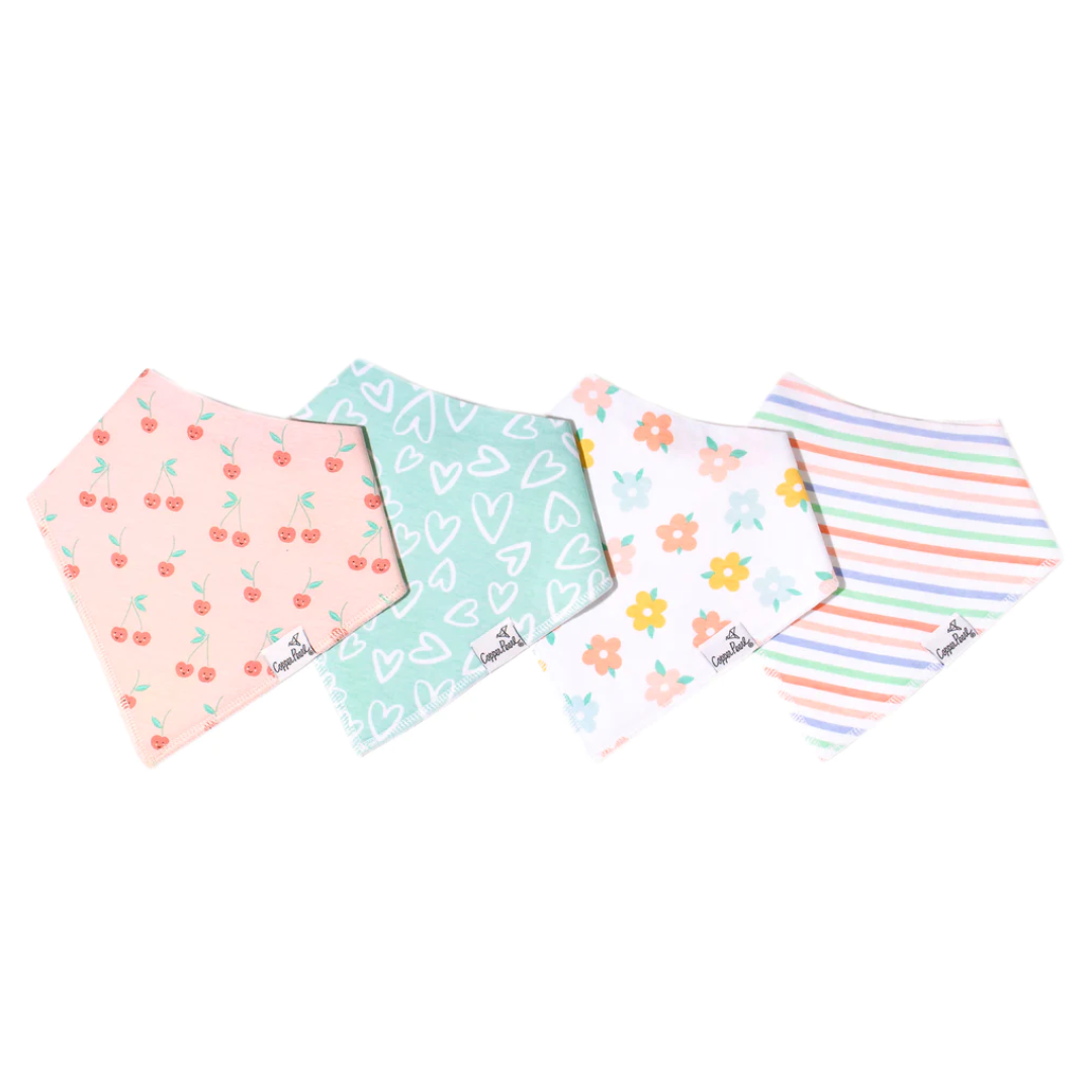 Cheery Bandana Bibs - Copper Pearl