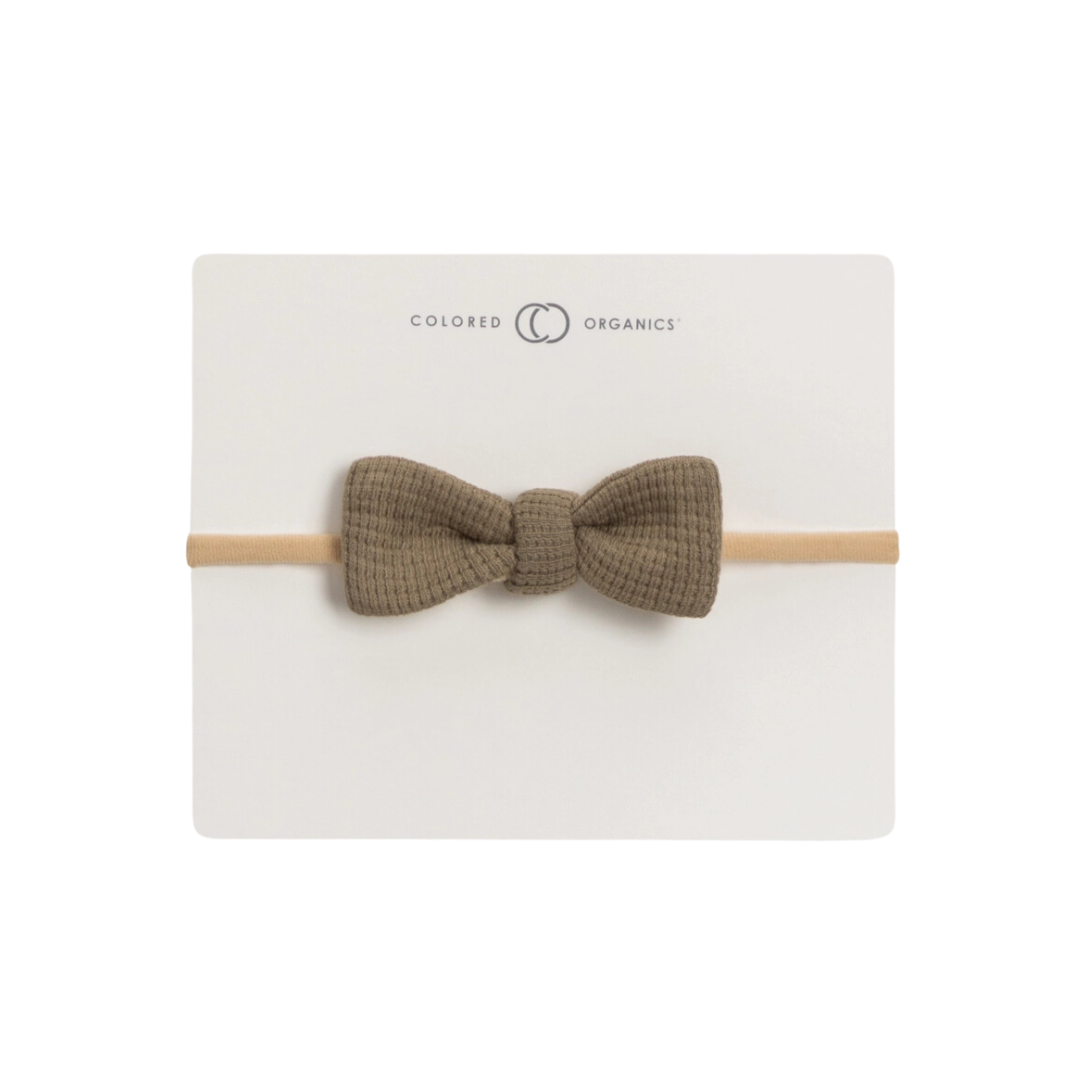 Waffle Spruce Dainty Bow - Colored Organics