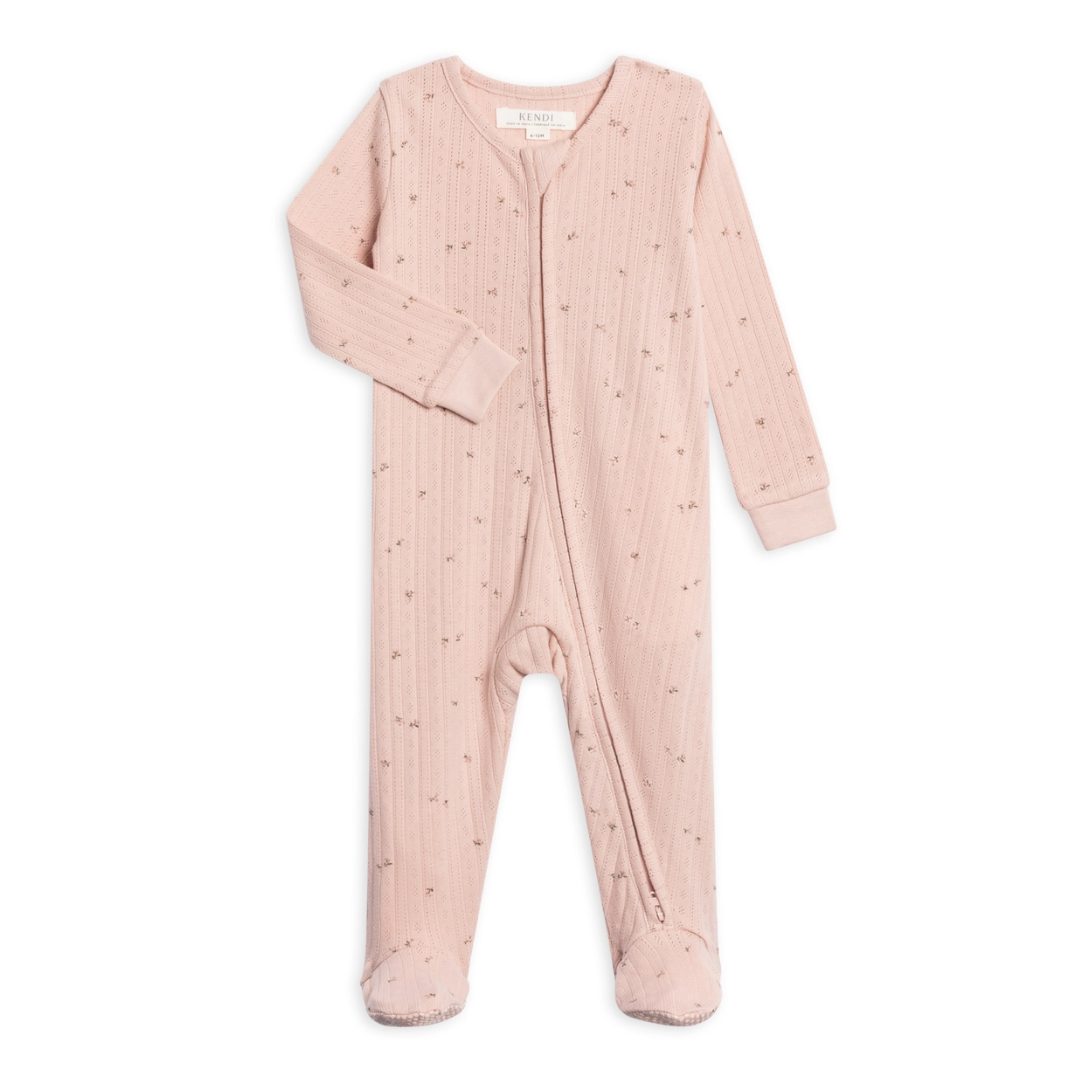 Maya Brushed Back Pointelle Sleeper - Kendi