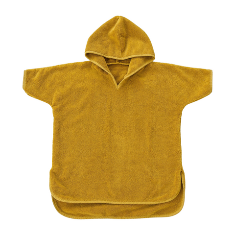 Harvest Gold Hooded Poncho Cover Up - Natemia