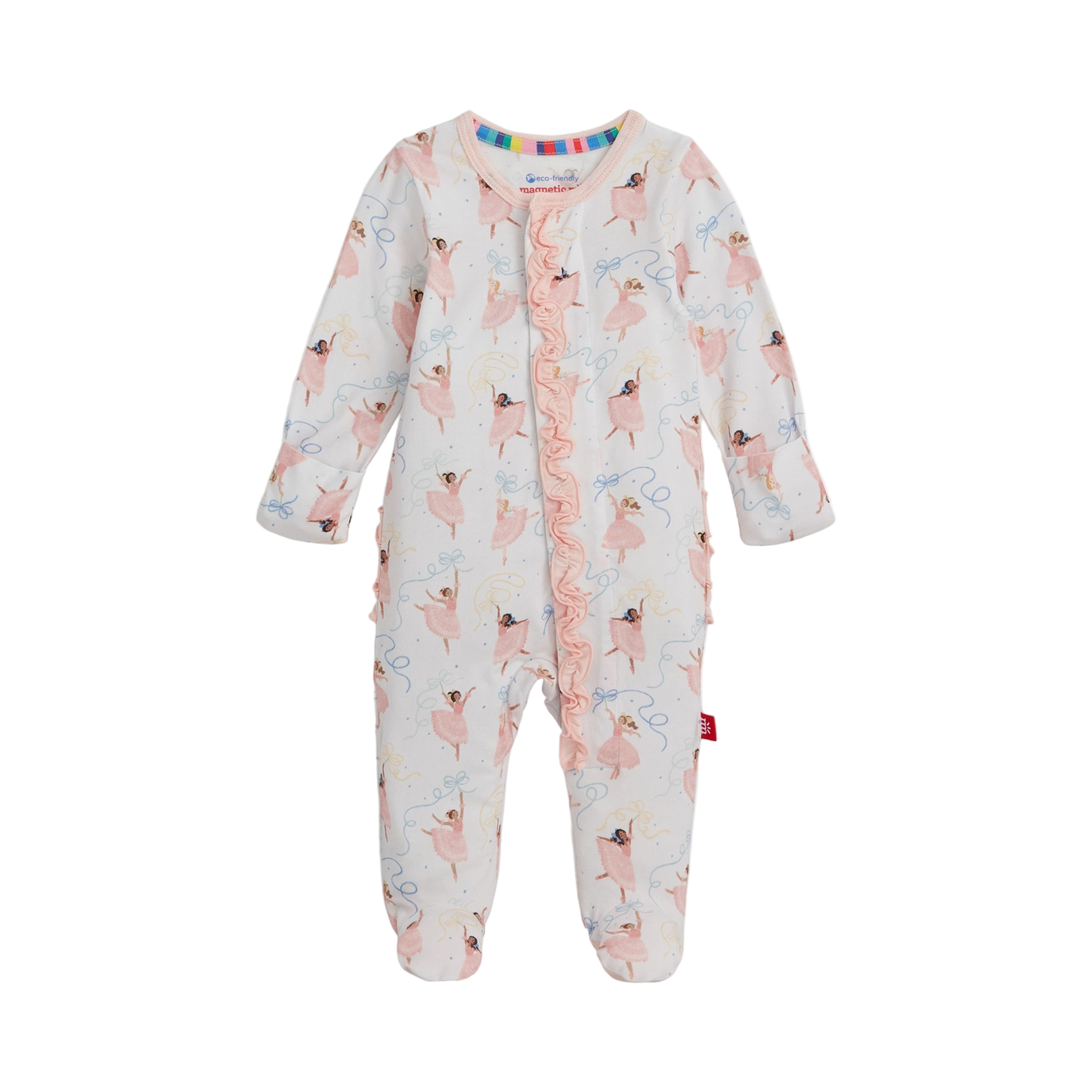Pretty Plies Ruffle Footie - Magnetic Me