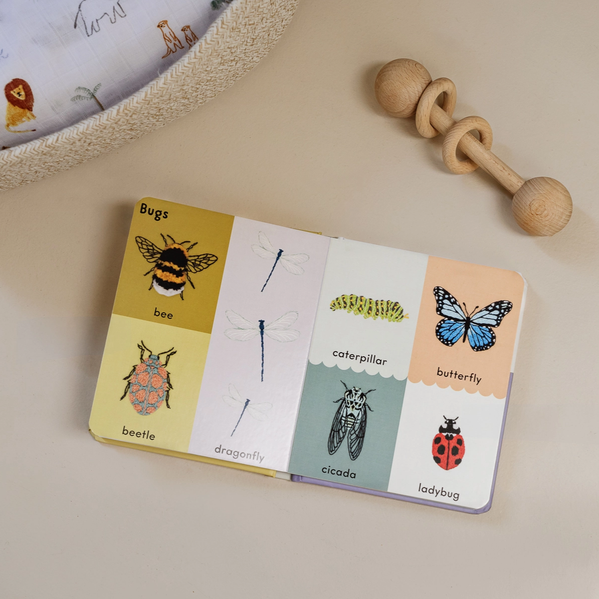 First Words with Cute Embroidered Friends - Libby Moore