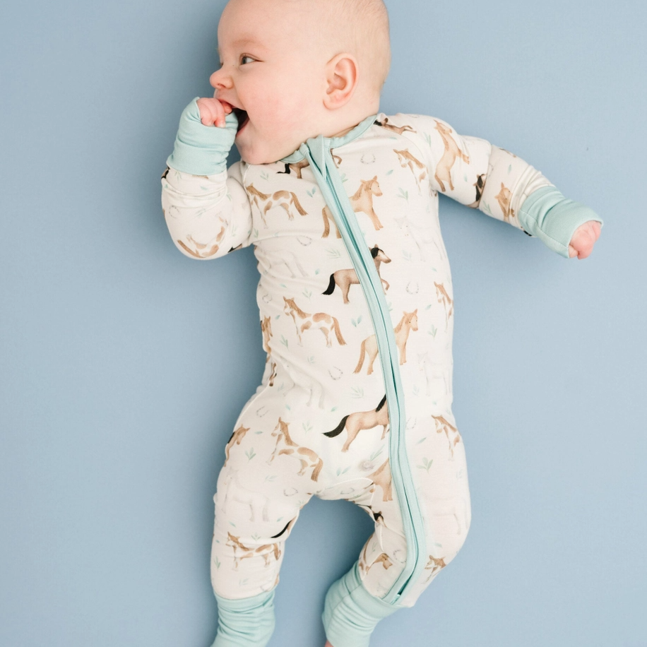 Prairie Gallop Convertible Footie - Kiki + Lulu