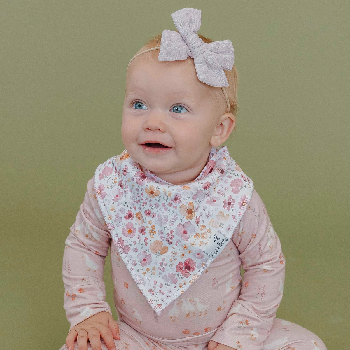 Gigi Bandana Bibs - Copper Pearl