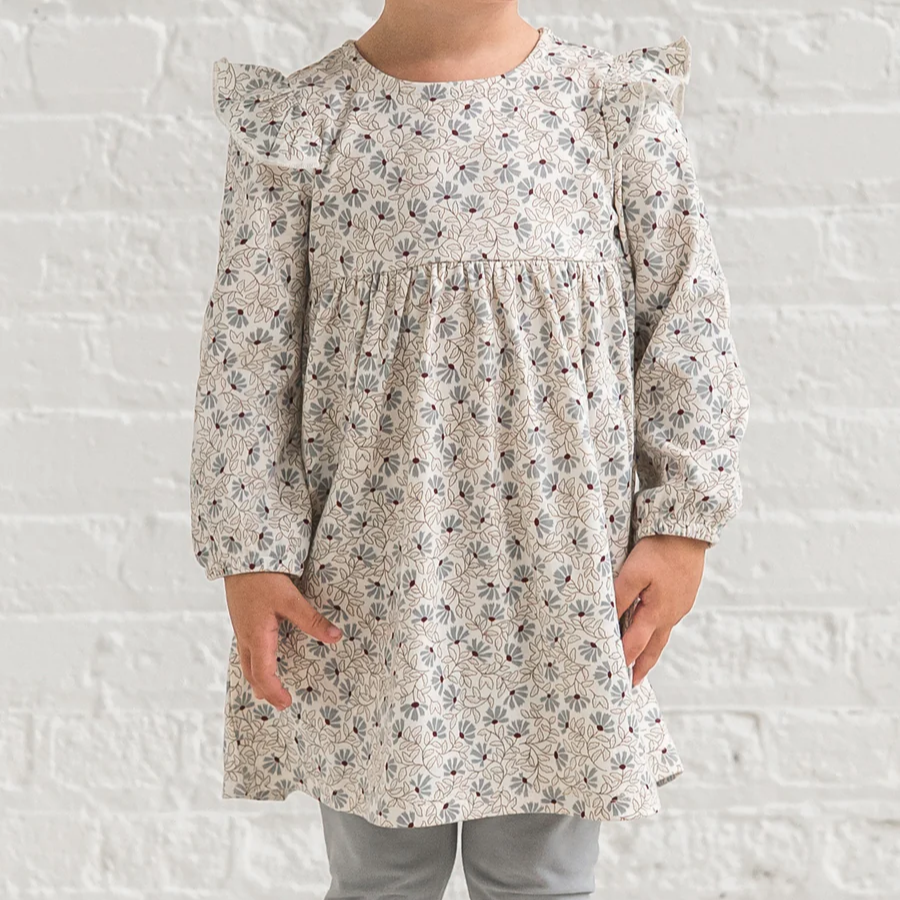 Pamela Floral Mika Ruffle Dress - Colored Organics