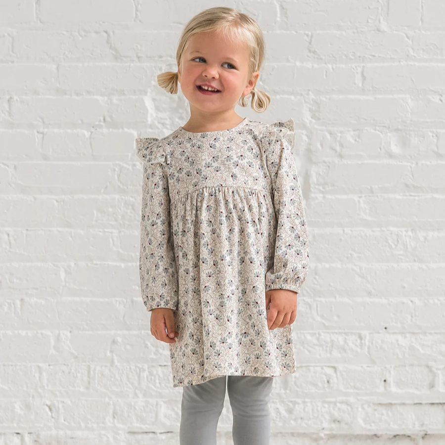Pamela Floral Mika Ruffle Dress - Colored Organics
