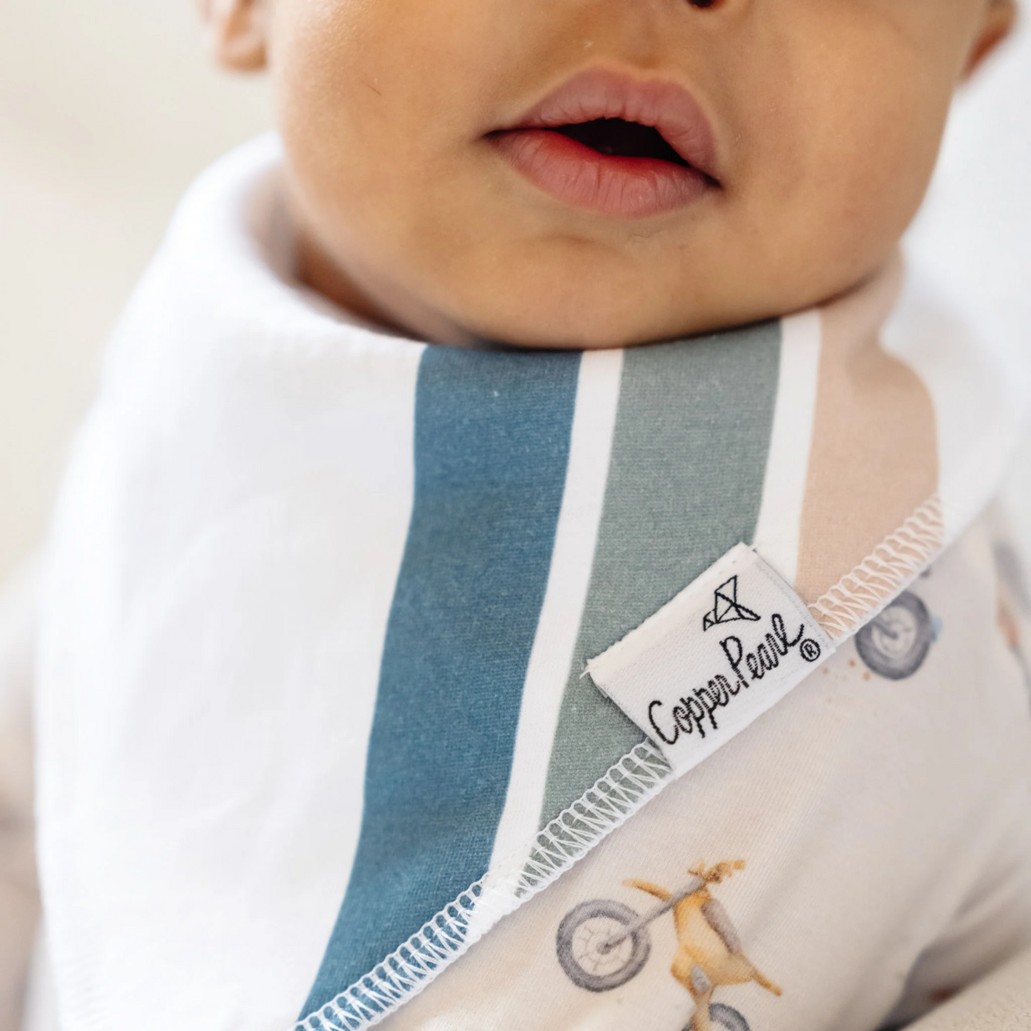 Ryder Bandana Bib Set (4 pack) - Copper Pearl