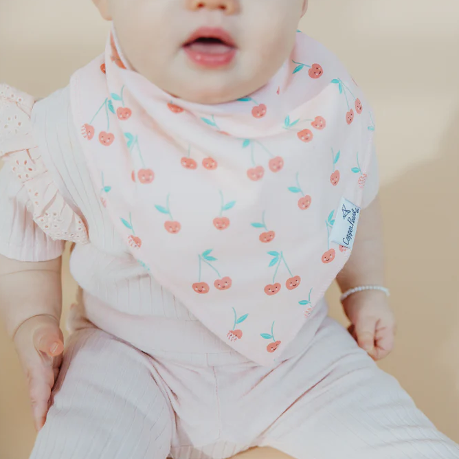 Cheery Bandana Bibs - Copper Pearl