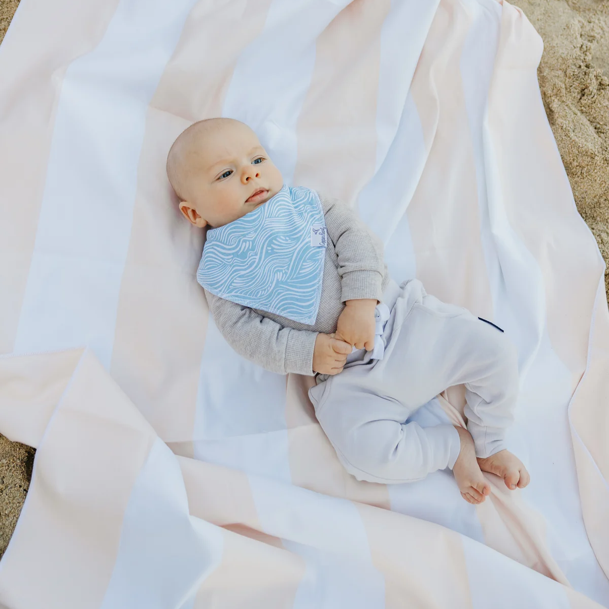 Cove Bandana Bibs - Copper Pearl