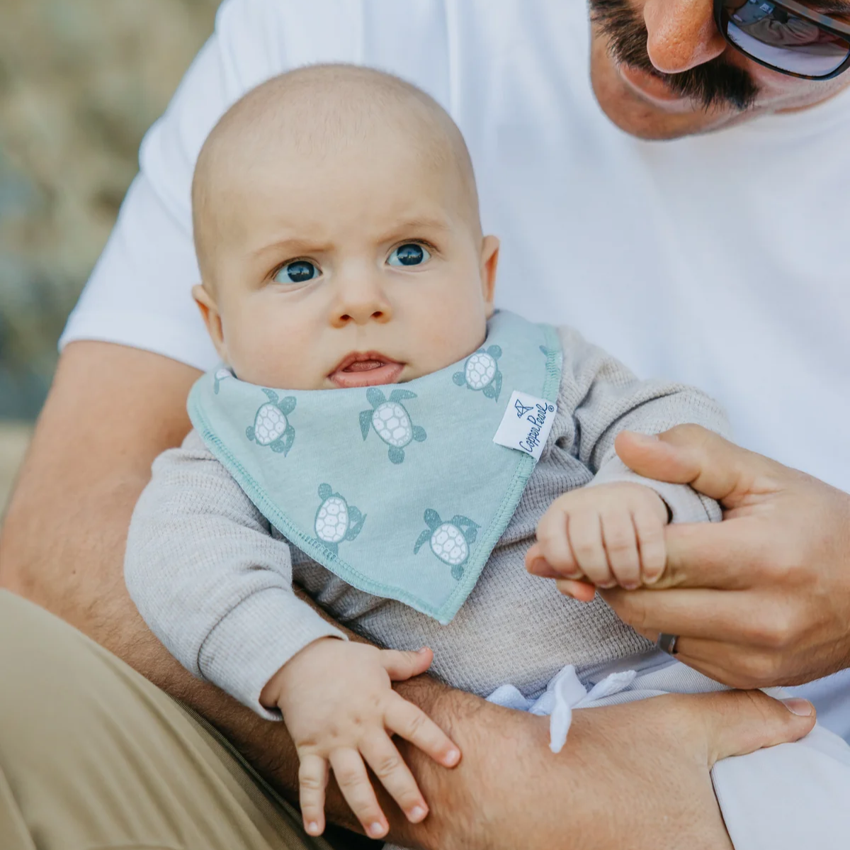 Cove Bandana Bibs - Copper Pearl