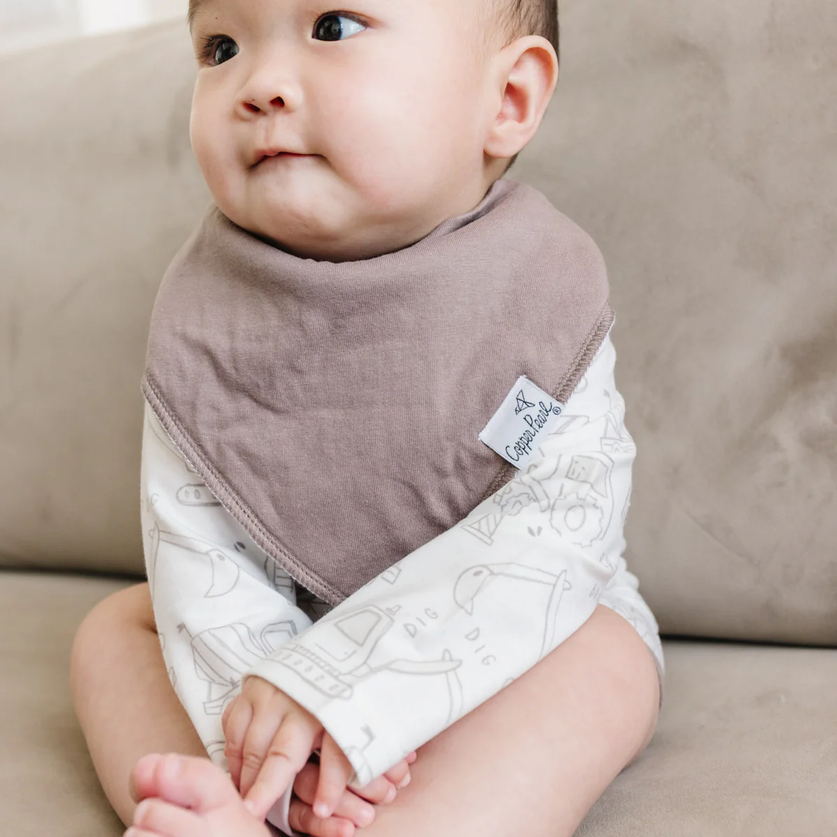 Gemma Bandana Bib Set (4 pack) - Copper Pearl