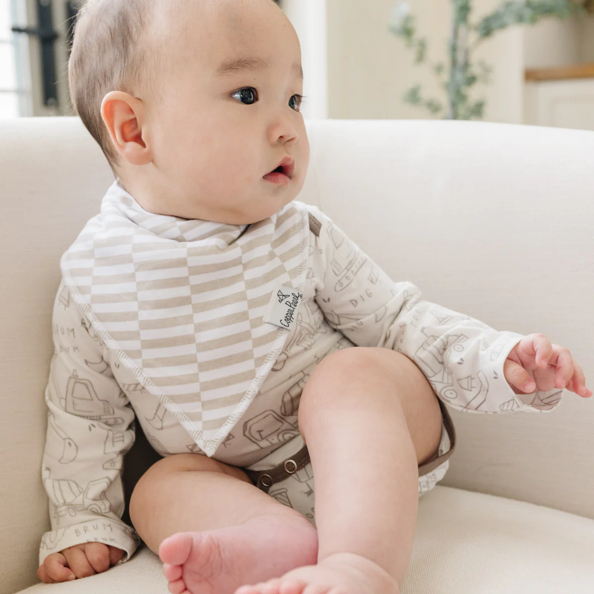 Gemma Bandana Bib Set (4 pack) - Copper Pearl