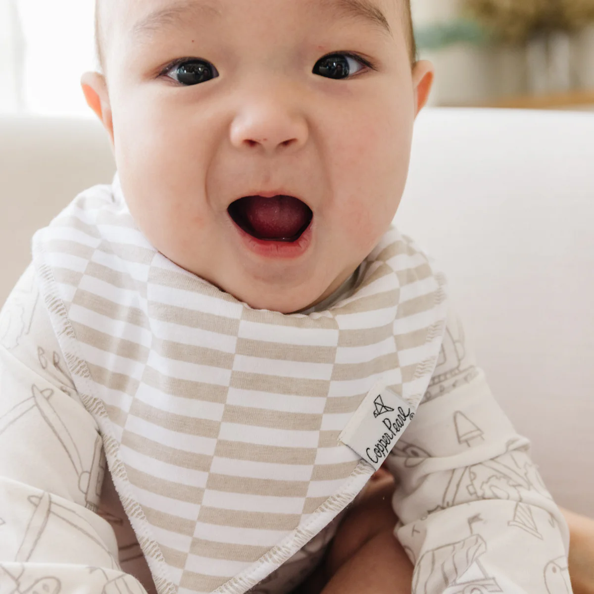 Gemma Bandana Bib Set (4 pack) - Copper Pearl