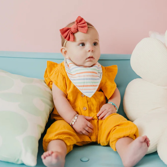 Cheery Bandana Bibs - Copper Pearl