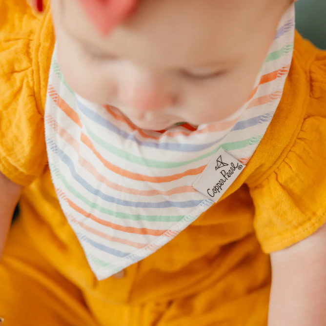 Cheery Bandana Bibs - Copper Pearl