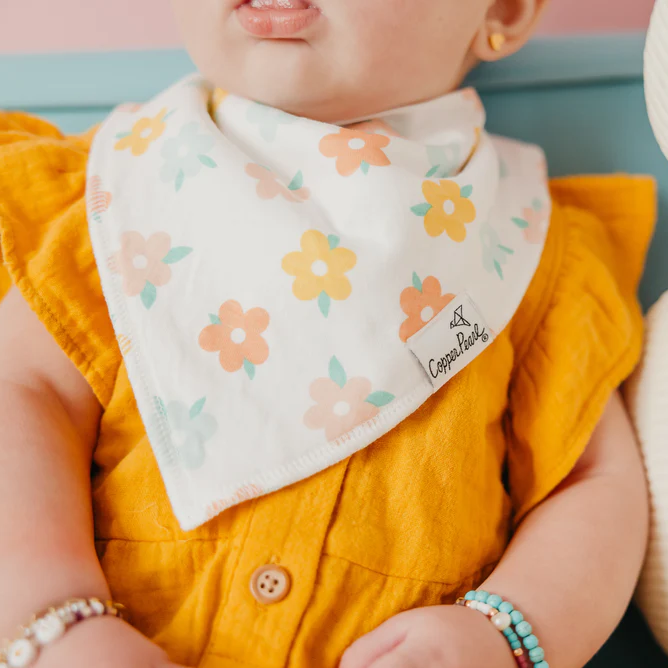 Cheery Bandana Bibs - Copper Pearl