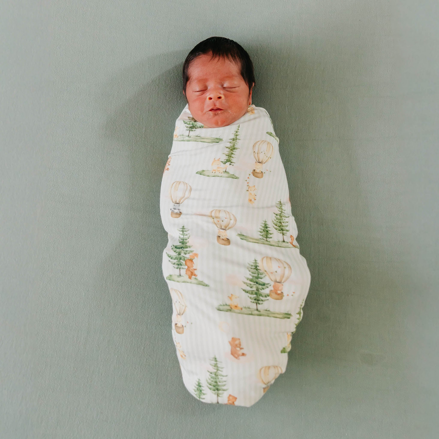 Forest Bamboo Swaddle Blanket - Copper Pearl