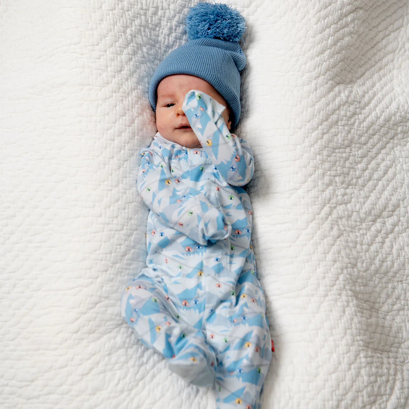 Blue Apres Chic Footie - Magnetic Me