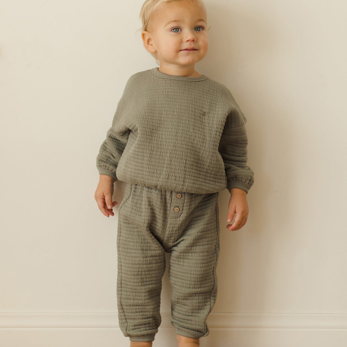 Forest Textured Sweat Set - Quincy Mae