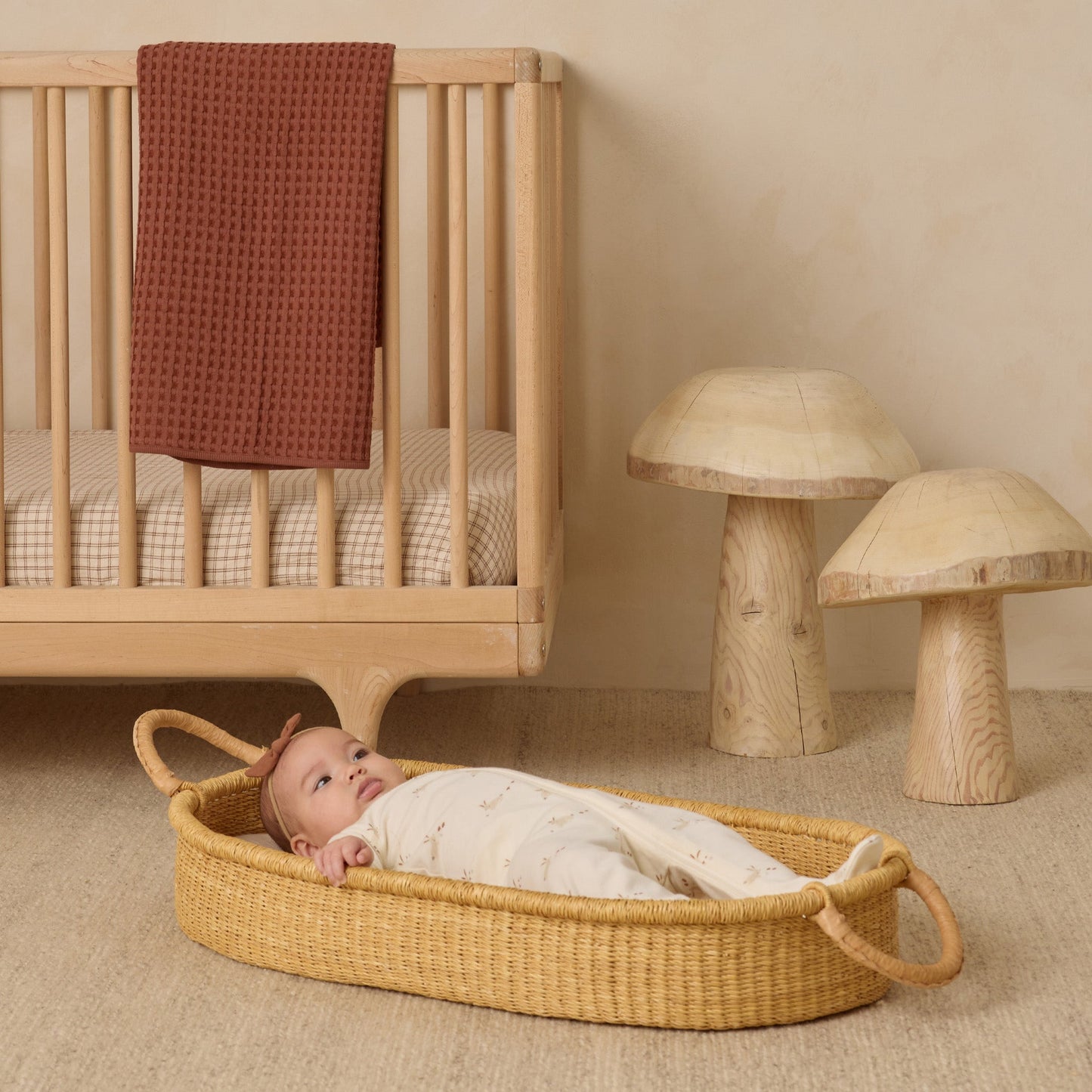 Cedar Waffle Baby Blanket - Quincy Mae