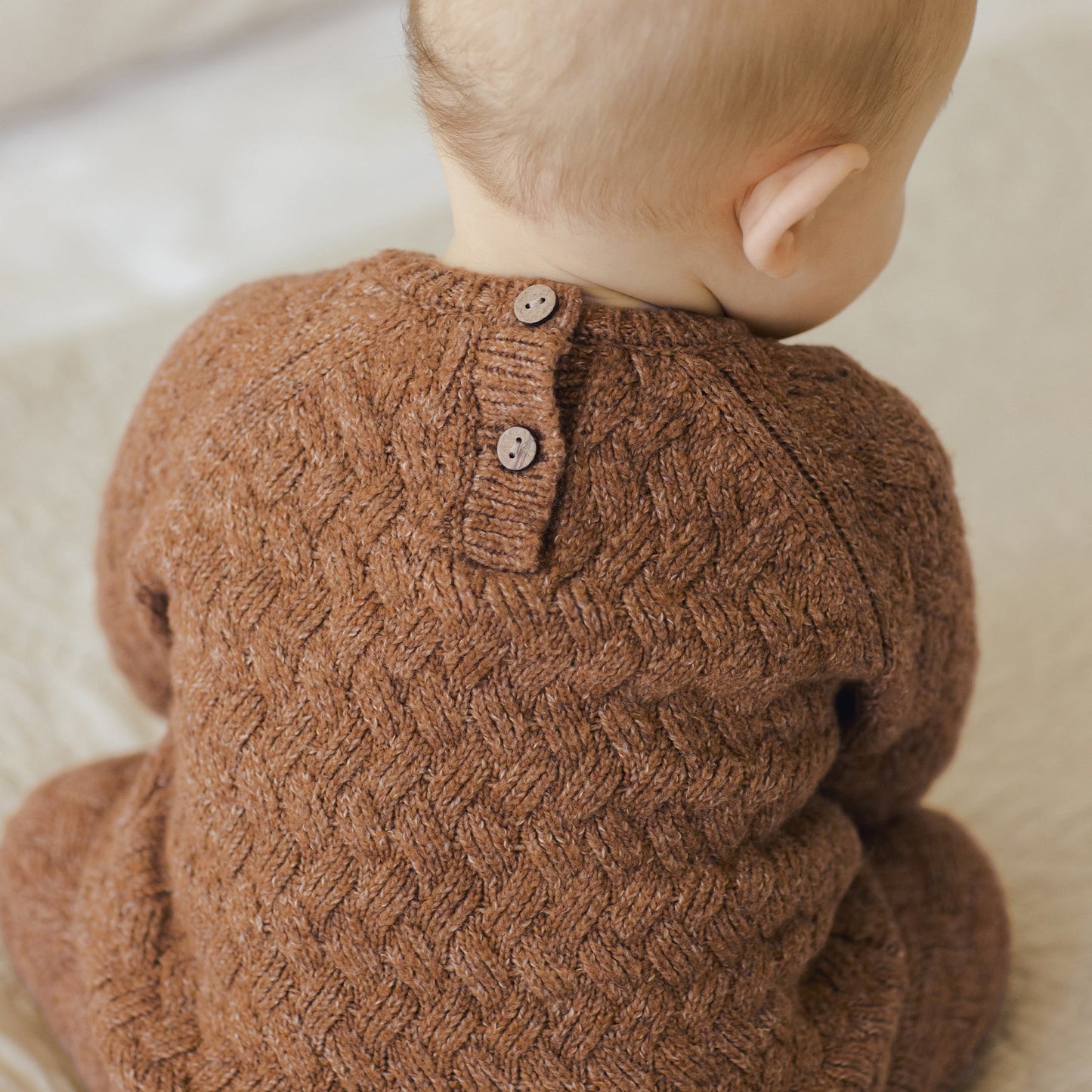 Heathered Cedar Knit Sweater - Quincy Mae