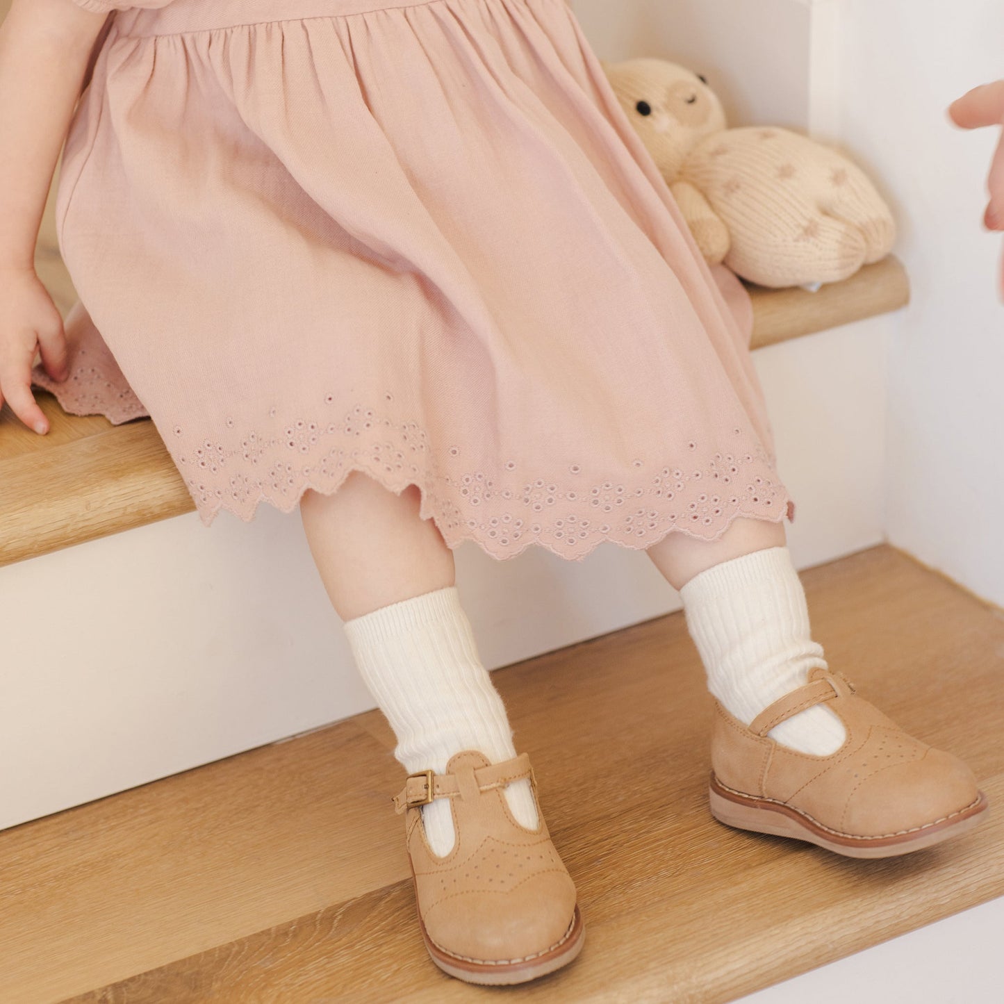 Natural & Rose Sock Set - Quincy Mae