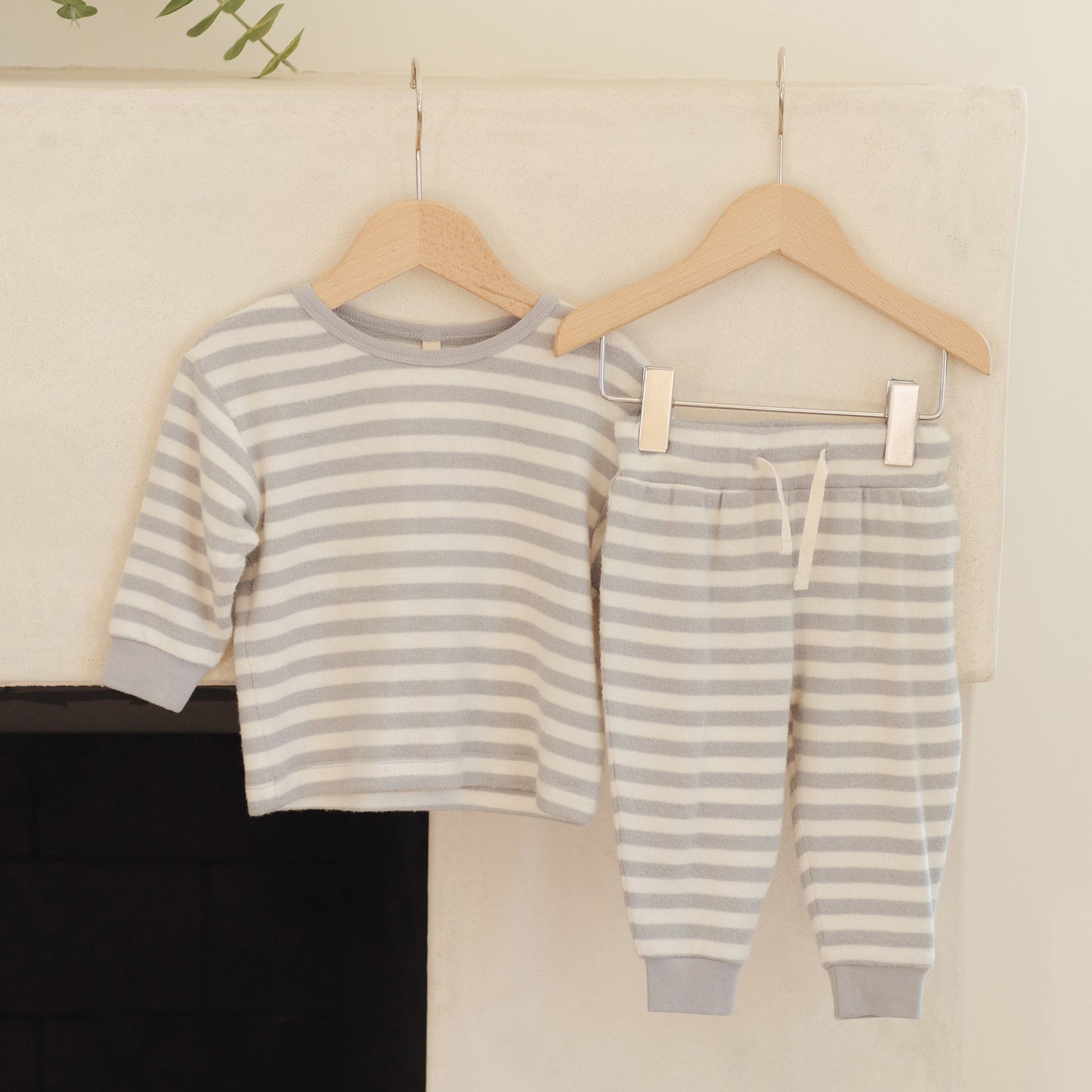 Blue Stripe Cozy Set - Quincy Mae