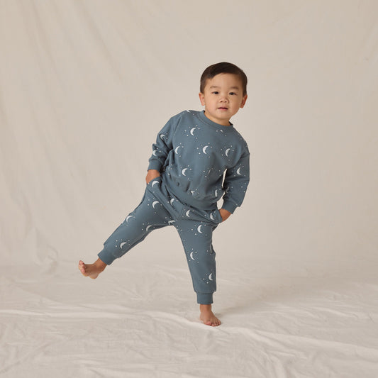 Silver Moon Fleece Sweatshirt - Quincy Mae