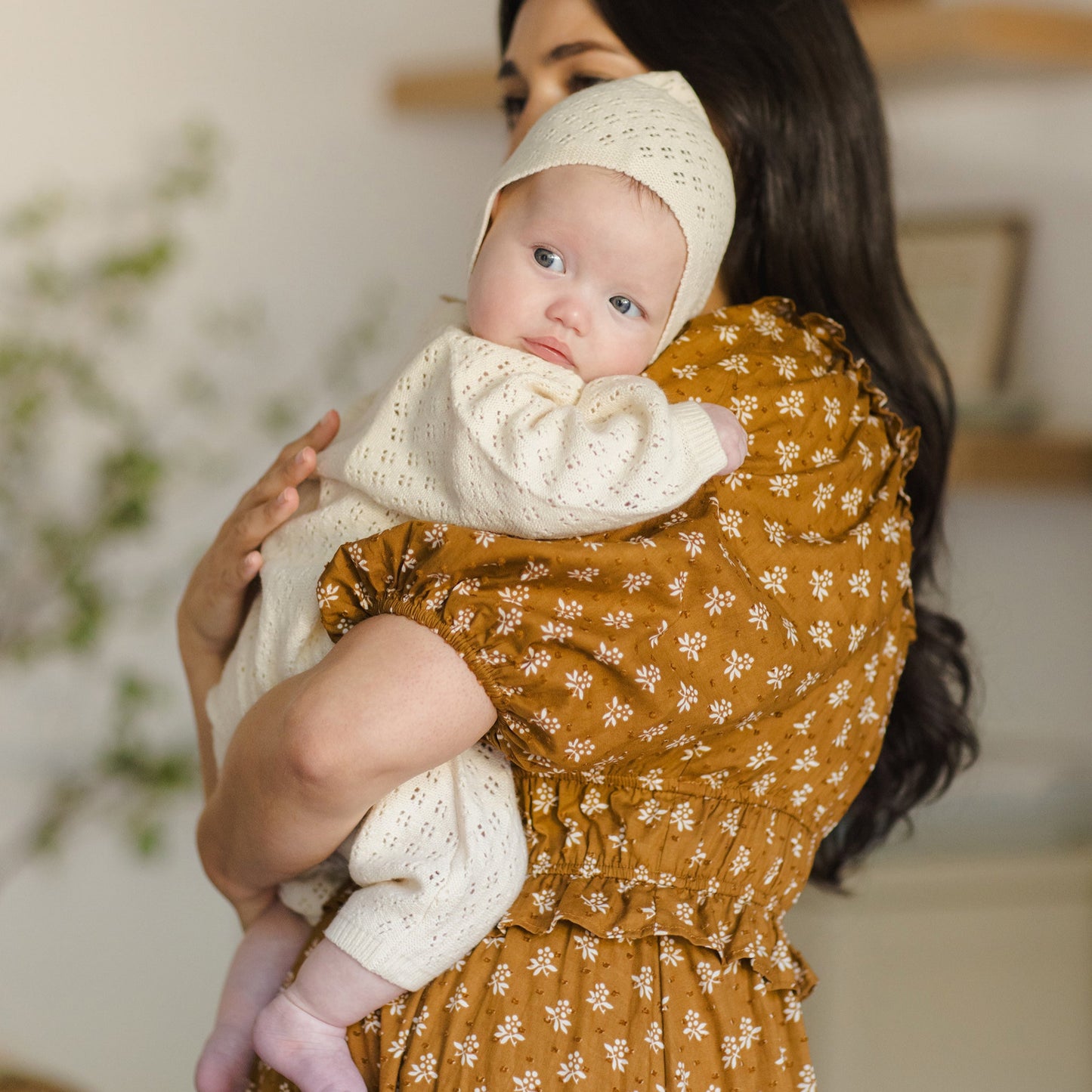 Natural Knit Bonnet - Quincy Mae