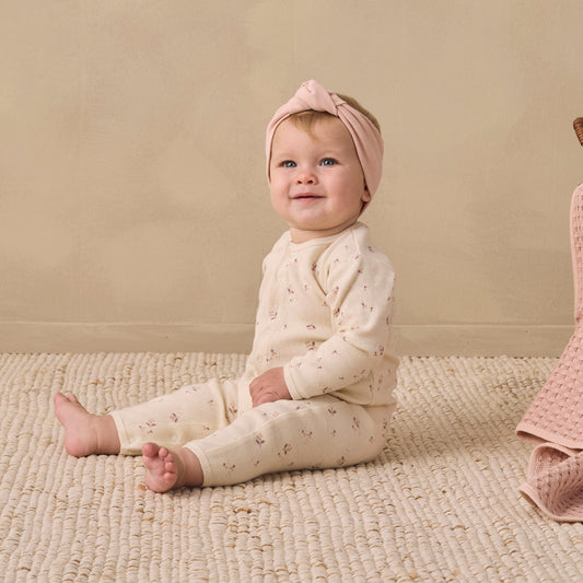 Dusty Rose Knotted Headband - Quincy Mae