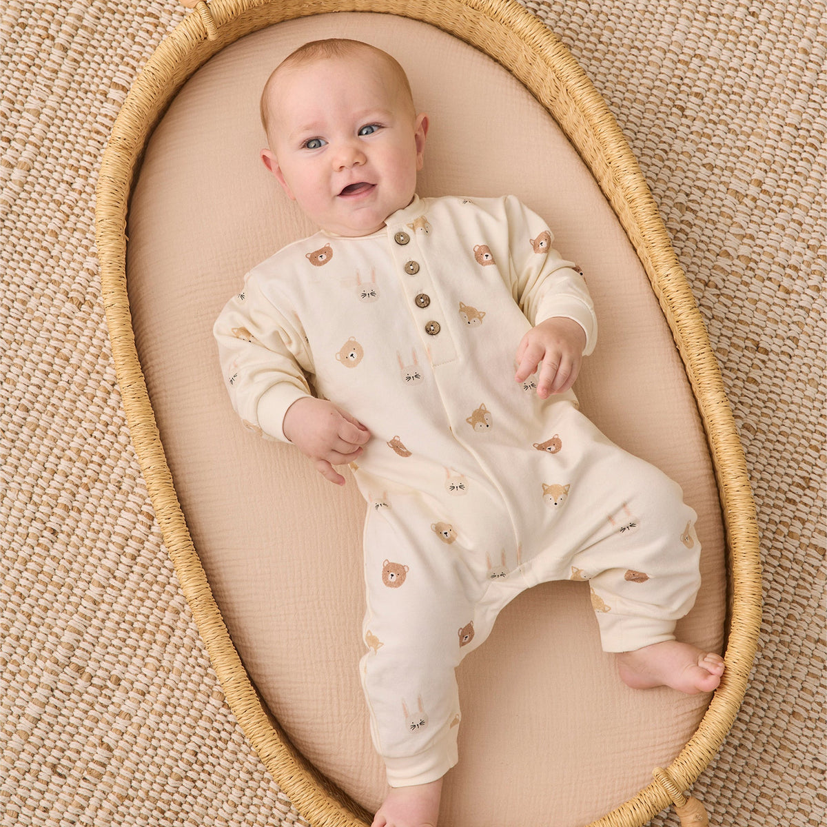 Critters Fleece Jumpsuit - Quincy Mae