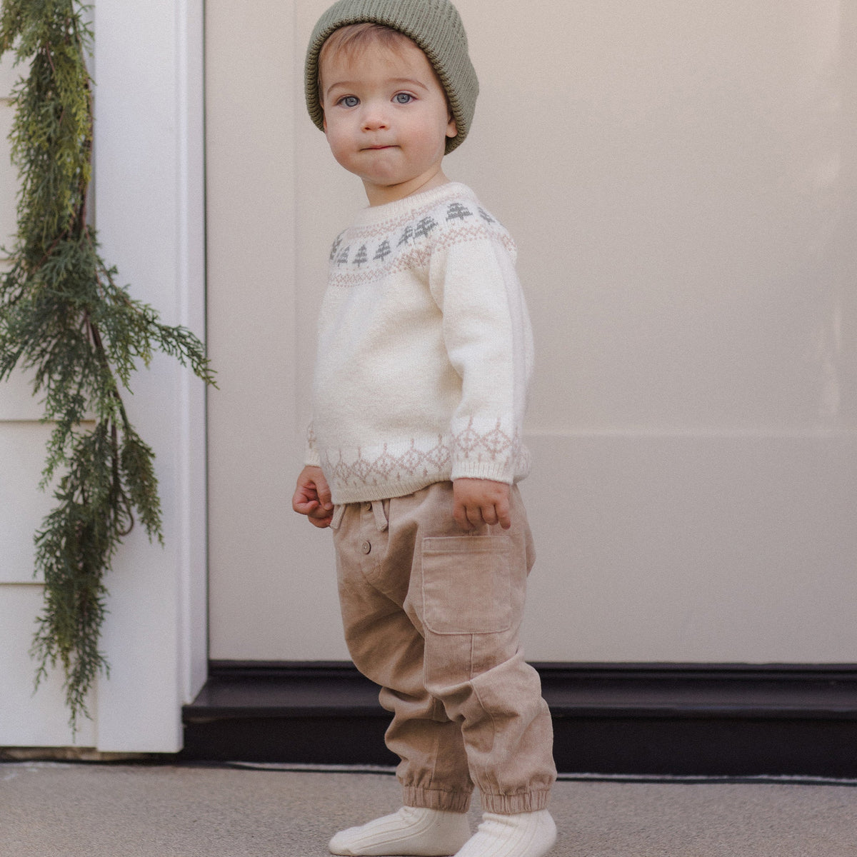 Tree Fair Isle Rex Sweater - Quincy Mae