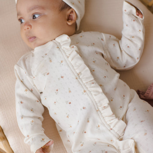Petit Fleur Ruffle Jumpsuit - Quincy Mae