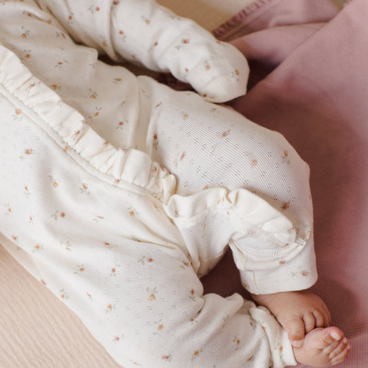 Petit Fleur Ruffle Jumpsuit - Quincy Mae