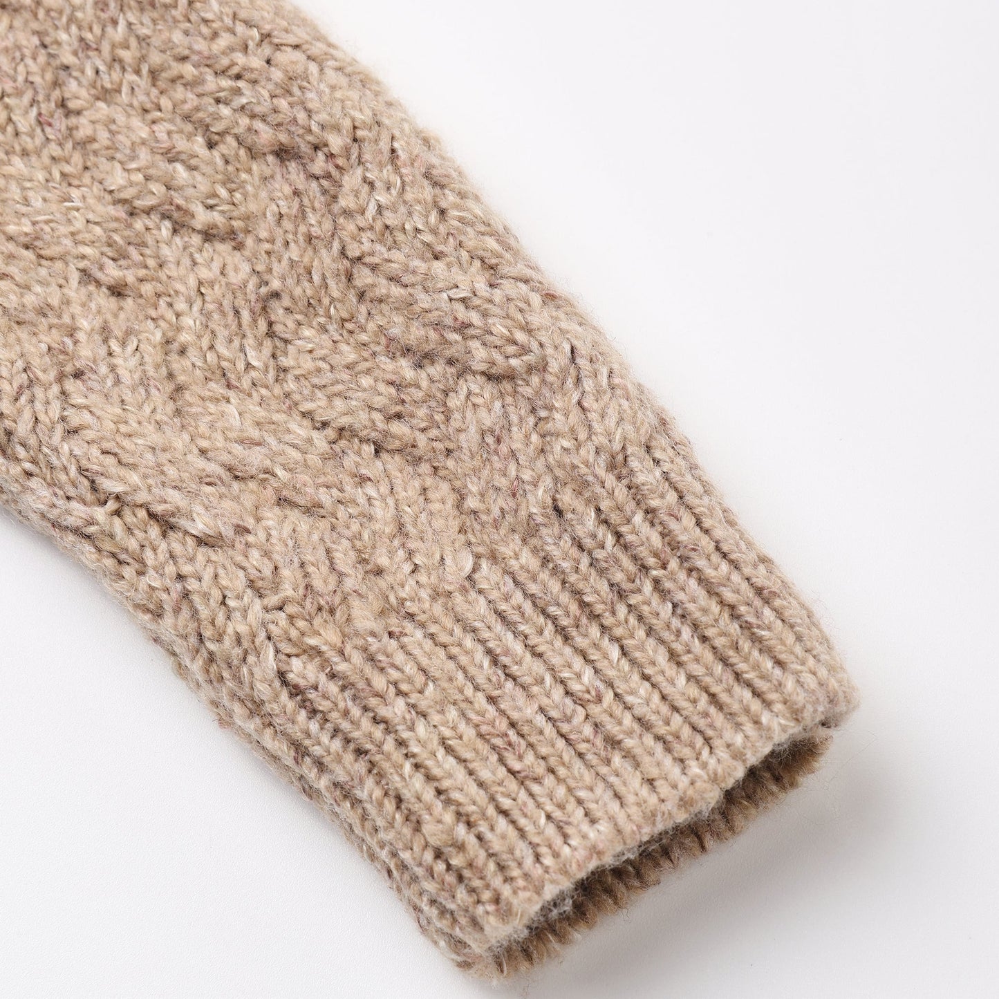 Heathered Almond Knit Pant - Quincy Mae