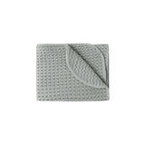 Steel Blue Waffle Baby Blanket - Quincy Mae