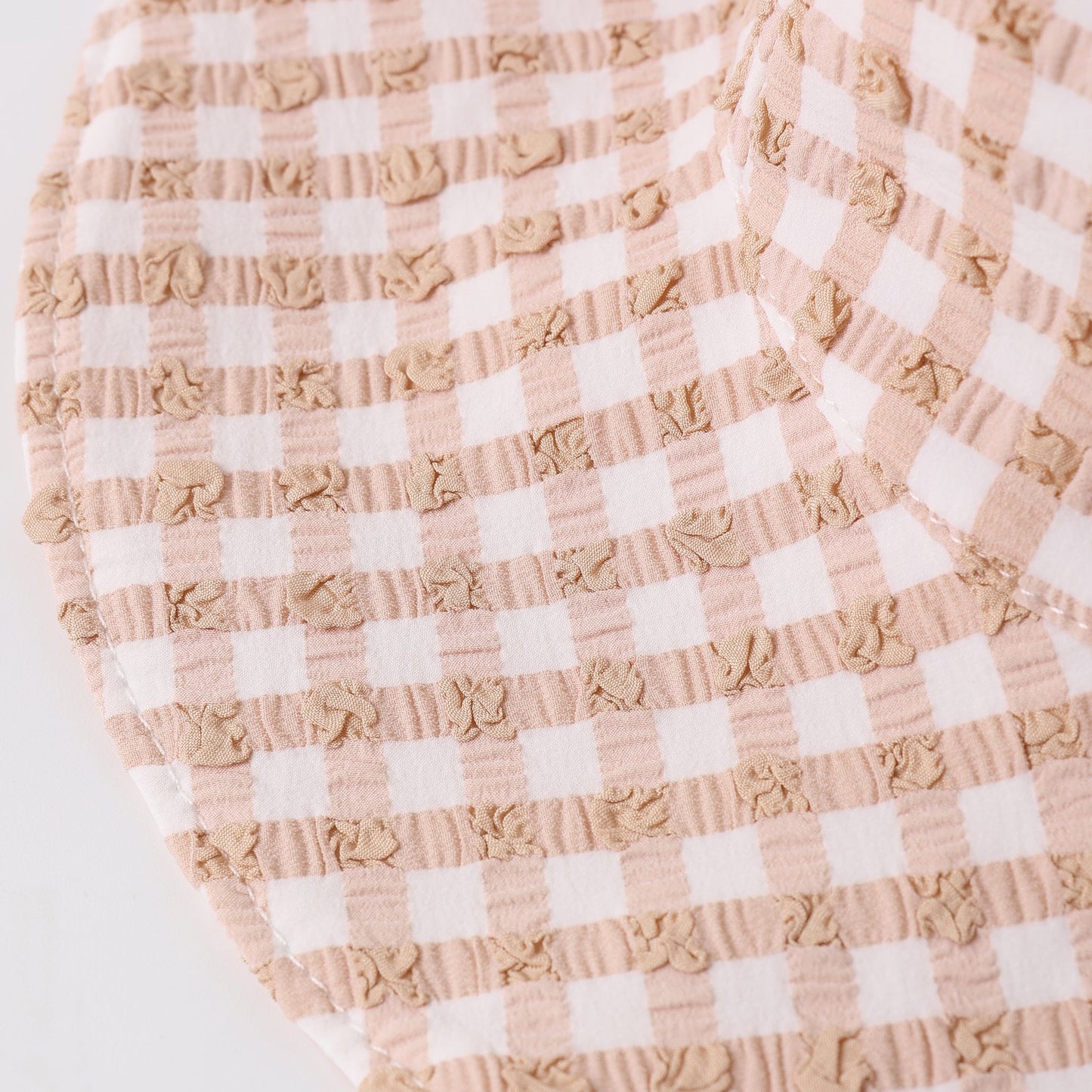 Melon Check Sun Hat - Quincy Mae