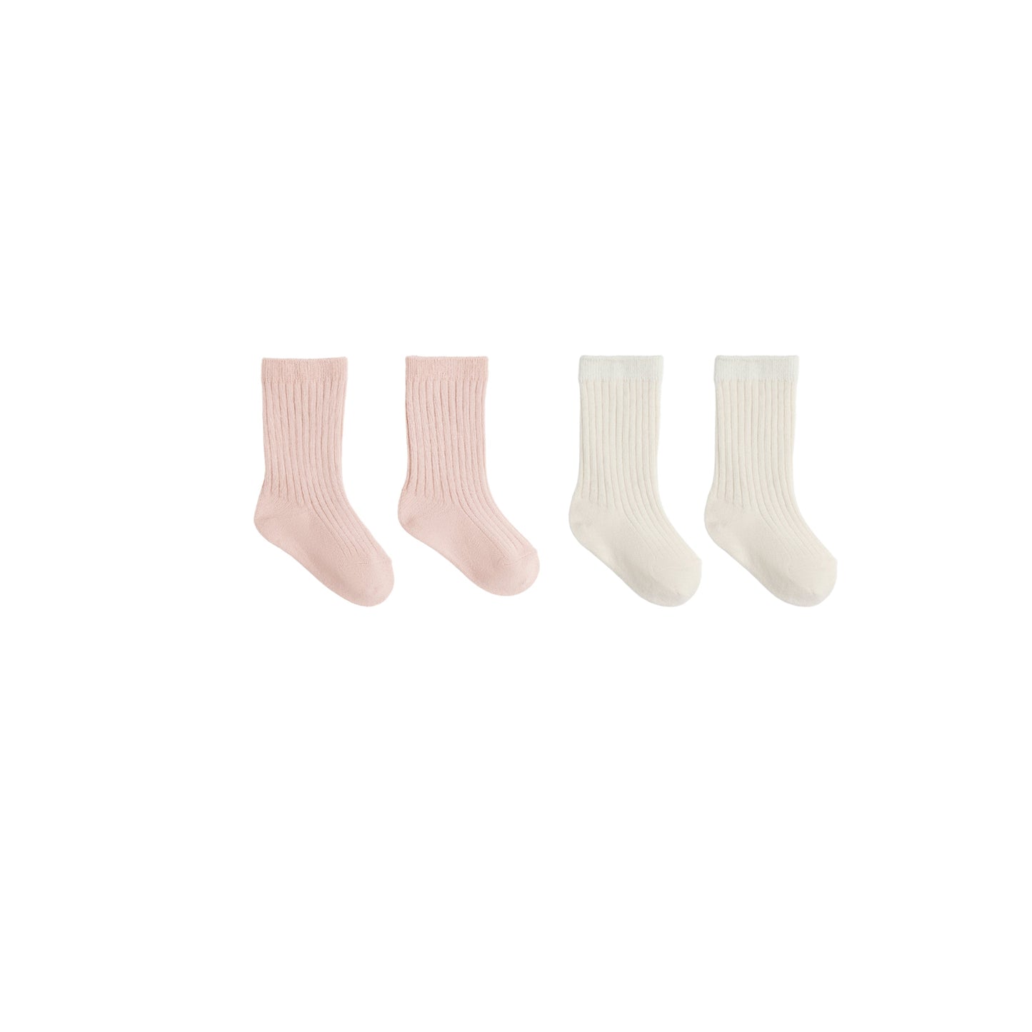 Natural & Rose Sock Set - Quincy Mae