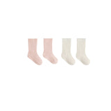 Natural & Rose Sock Set - Quincy Mae