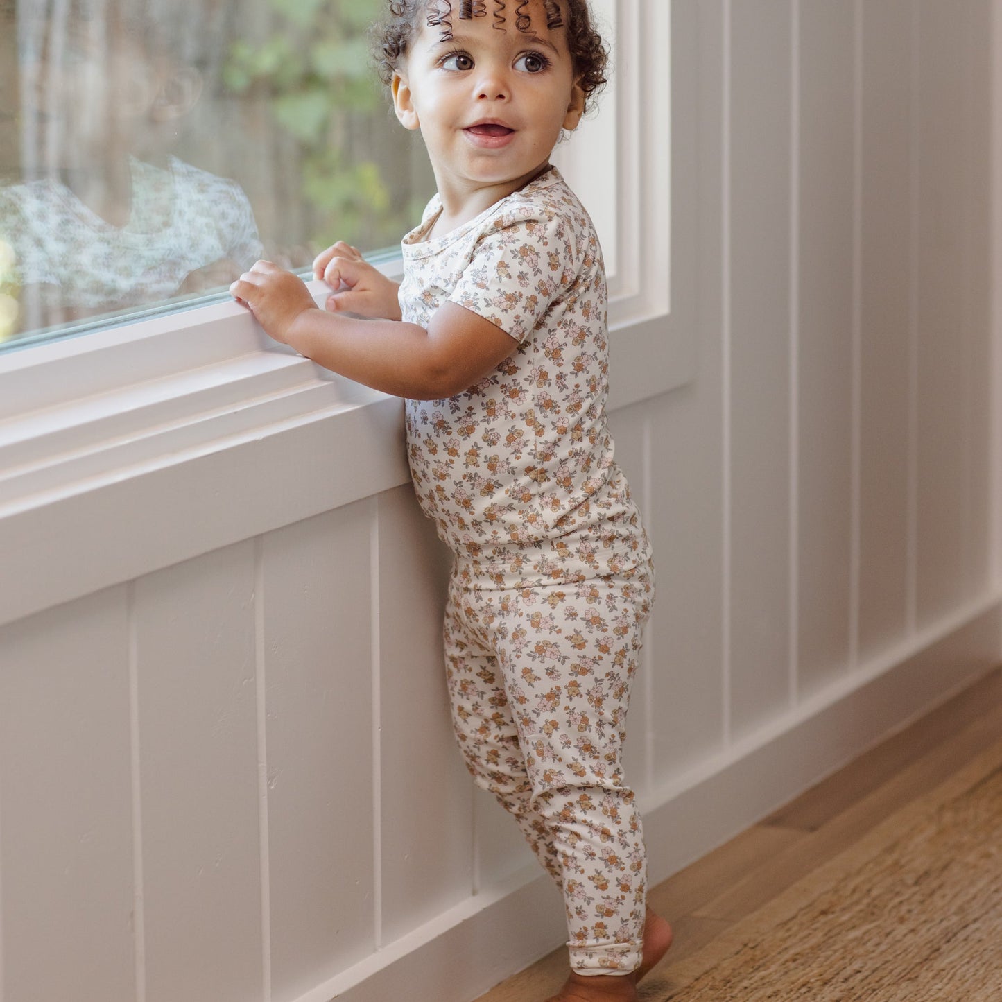 Wildflower Short Sleeve Bamboo Set - Quincy Mae
