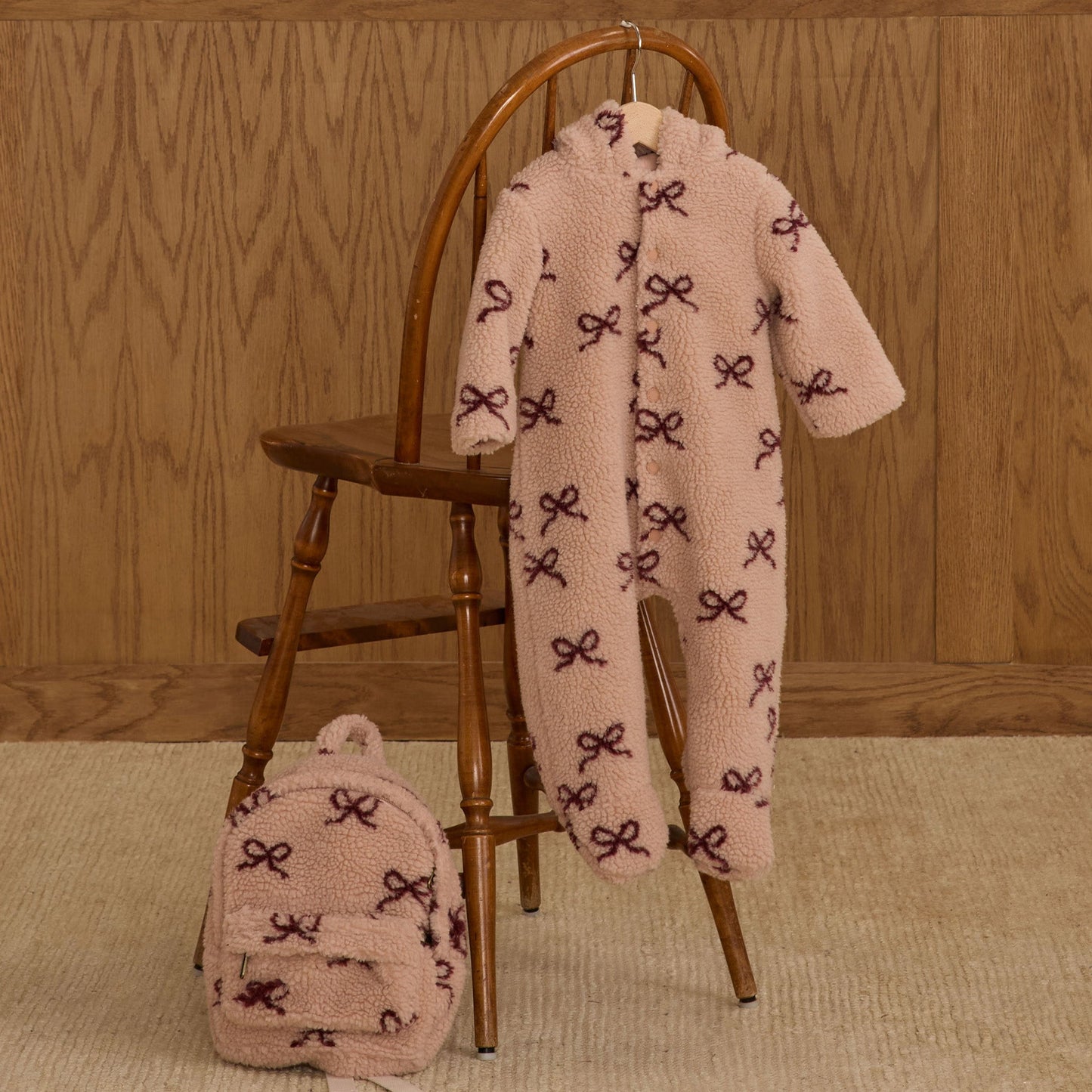 Bows Fleece Jumpsuit - Rylee + Cru