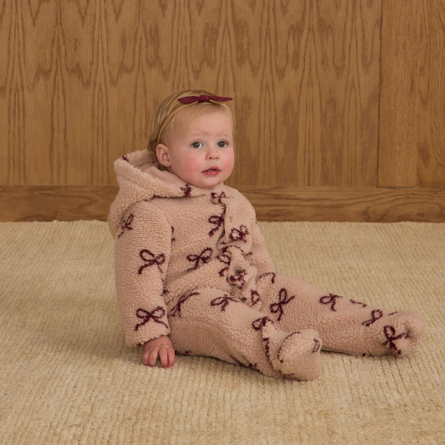 Bows Fleece Jumpsuit - Rylee + Cru